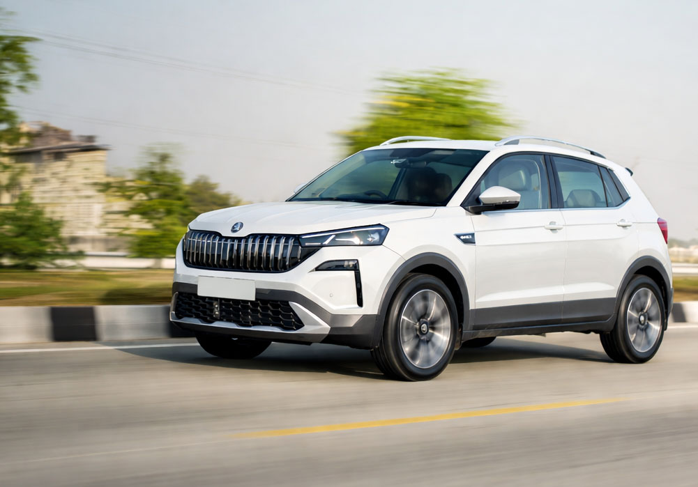 White SUV Car